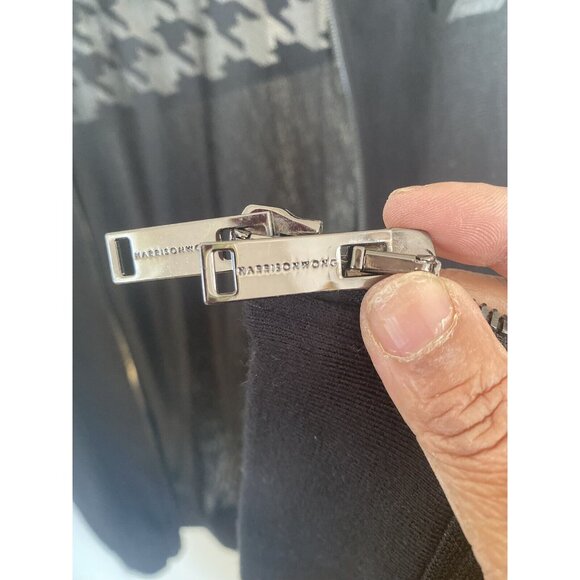 Men's Harrison Wong Black Long Vest Size L - Picture 4 of 4